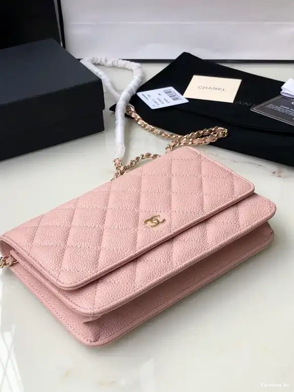 Firstbag Ru CAVIAR CHANEL WITH WALLET CHAIN HARDWARE GOLD 0606